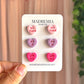 Anti V-day Heart Stud Set