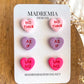 Anti V-day Heart Stud Set