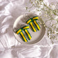 Green and Yellow Bow Dangles