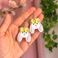 Yellow Floral Floppy Earring Dangles