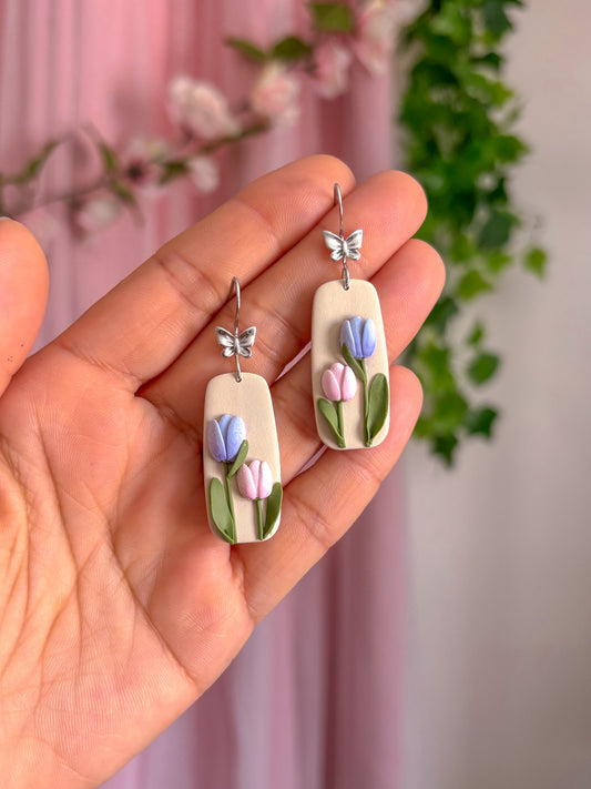 Tulip Floral Dangles