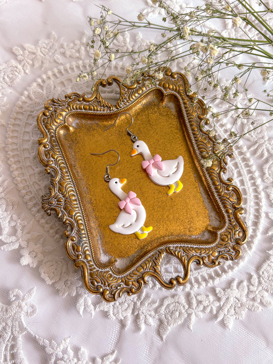Geese with Bow Dangles