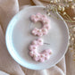 Pink Pearl Hoops