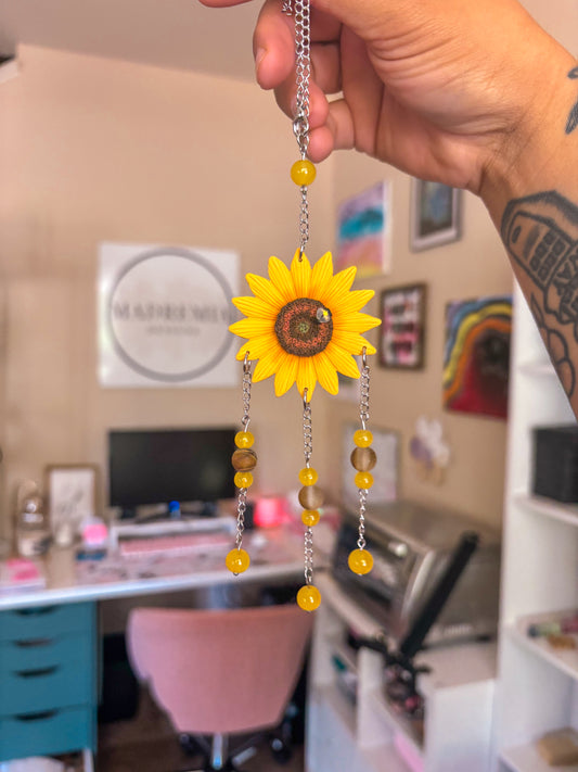 Sunflower Car Charm
