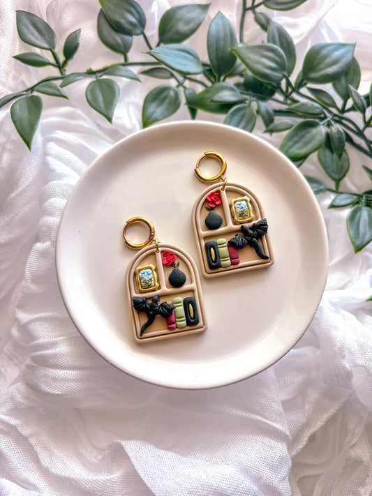 Dragon and Rose Bookcase Dangles