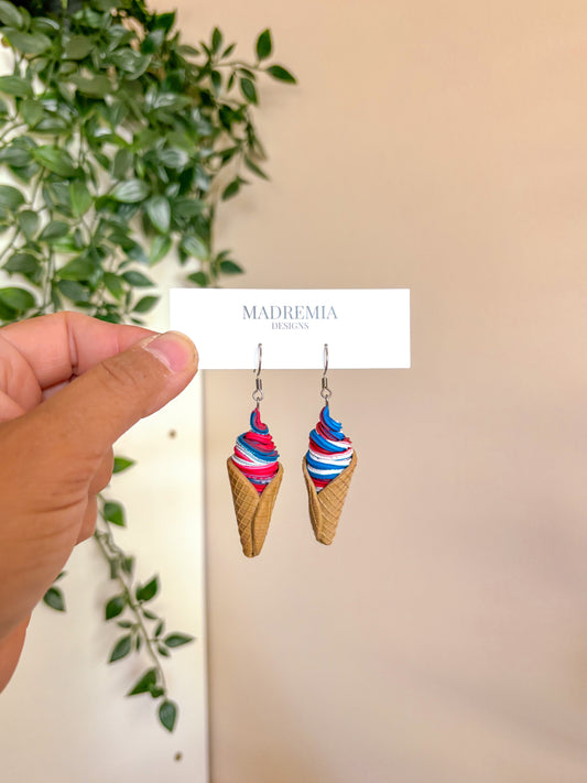 Americana Swirl Ice Cream Dangles