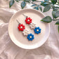 Floral Patriotic Dangles