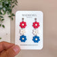 Floral Patriotic Dangles