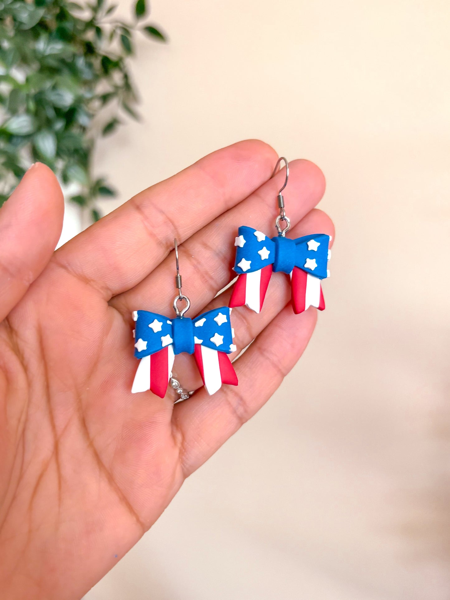 Patriotic Bow Dangles