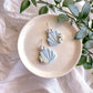 Floral Shell Dangles