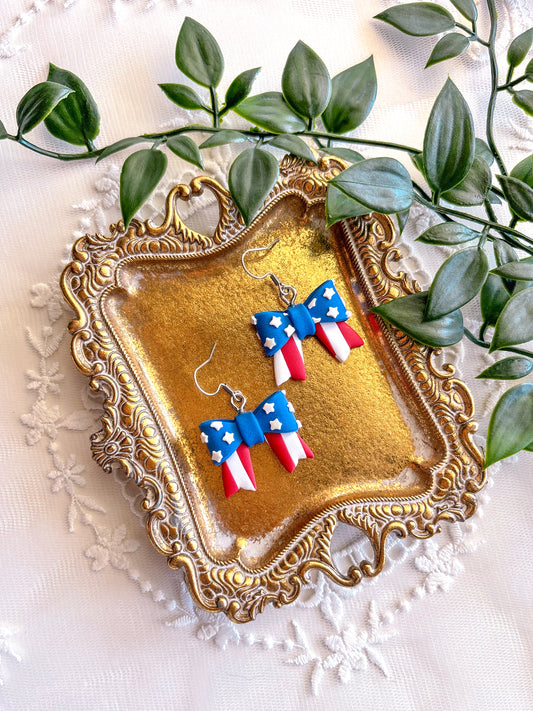 Patriotic Bow Dangles