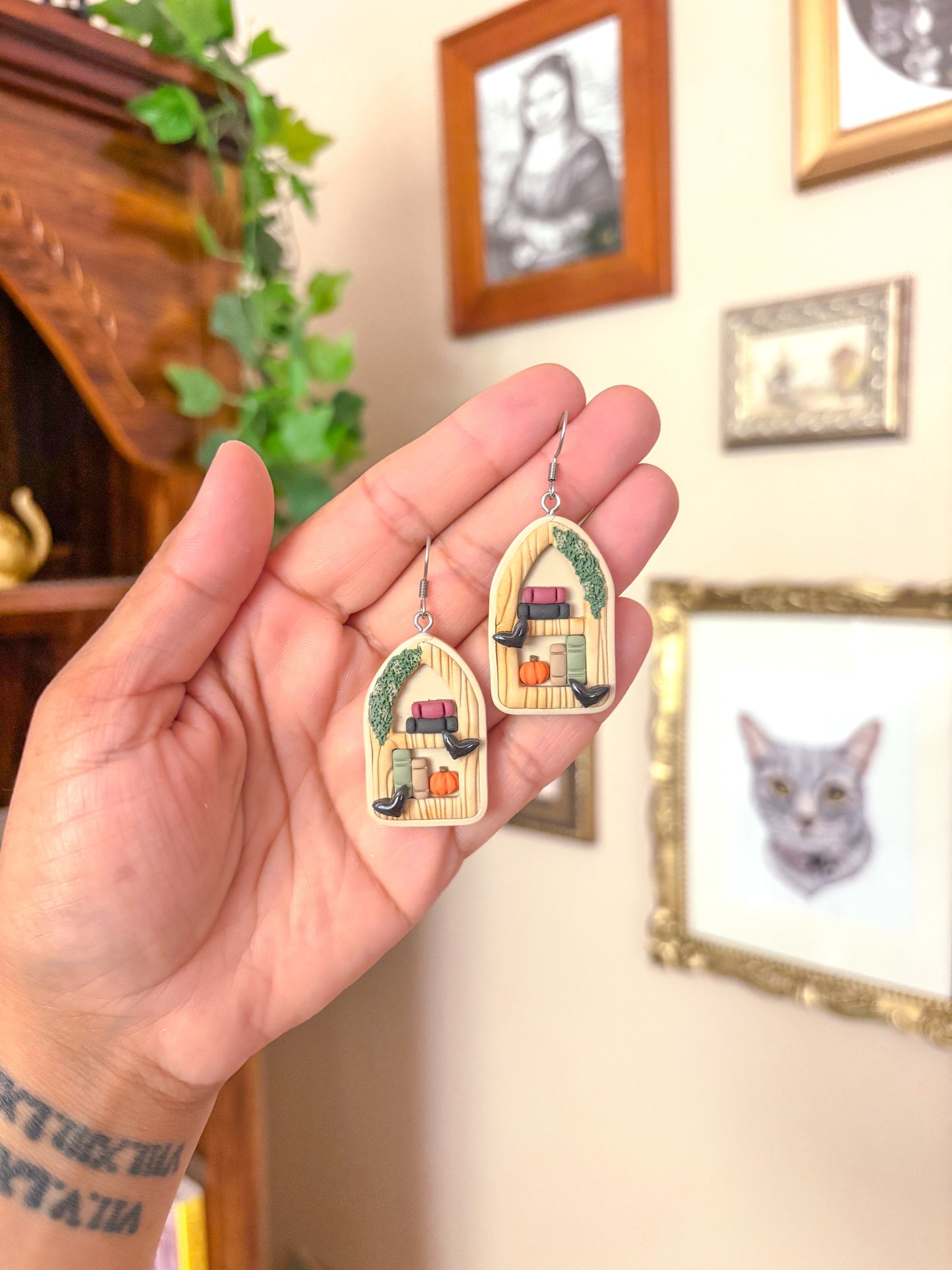 Spooky Bookcase Dangles