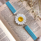 Daisy with Blue Bookmark