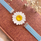 Daisy with Blue Bookmark