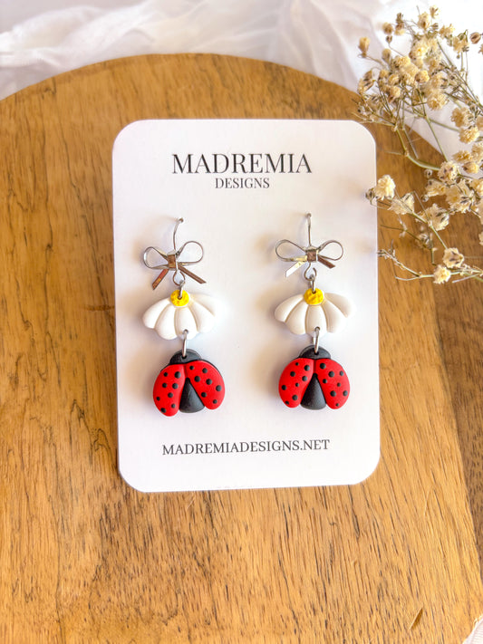 Ladybug and Daisy Dangles