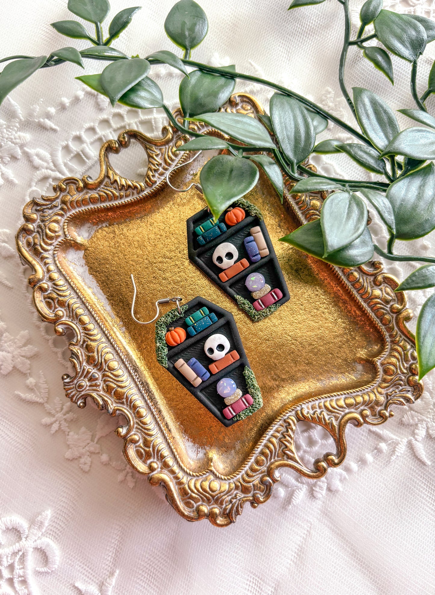Coffin Bookcase Dangles
