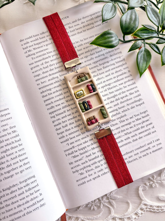 Tan Bookcase Bookmark