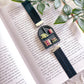 Black Greenery Bookcase Bookmark