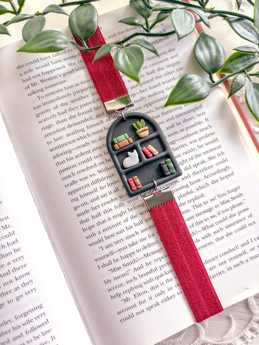Cat on Bookcase Bookmark