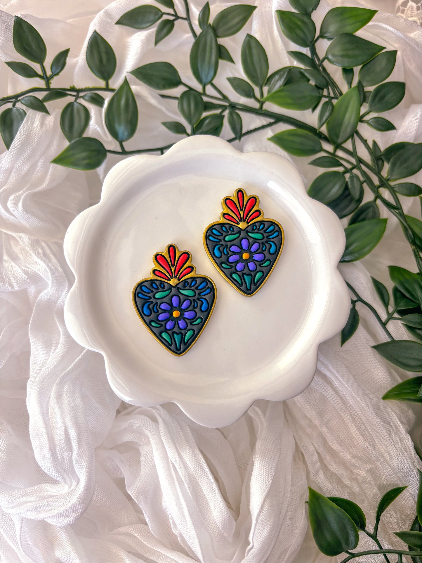 Sagrado Corazón (Dark) Dangles