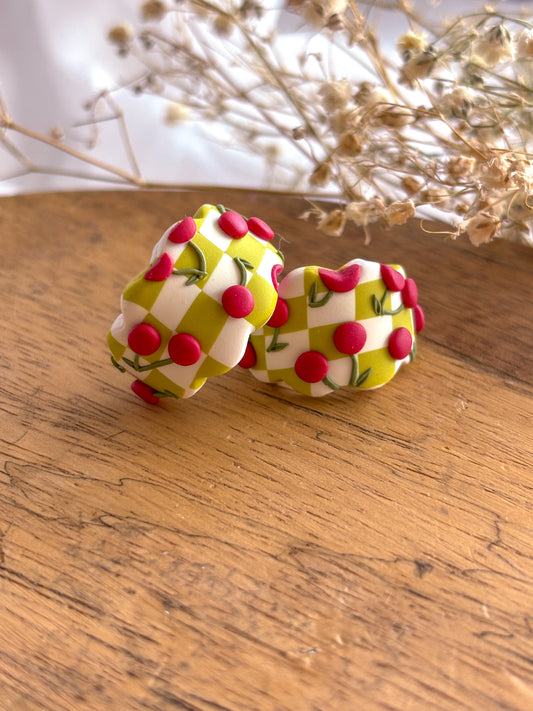 Checkered Cherry Huggies