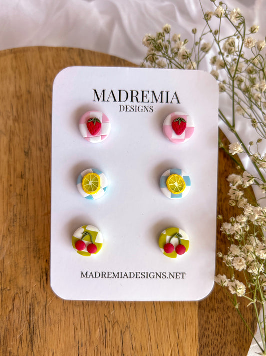 The Checkered Fruity Stud Pack