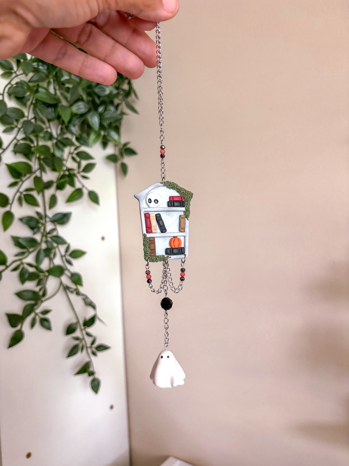 Tombstone Bookcase Car Charm