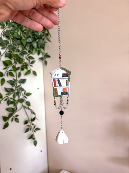 Tombstone Bookcase Car Charm