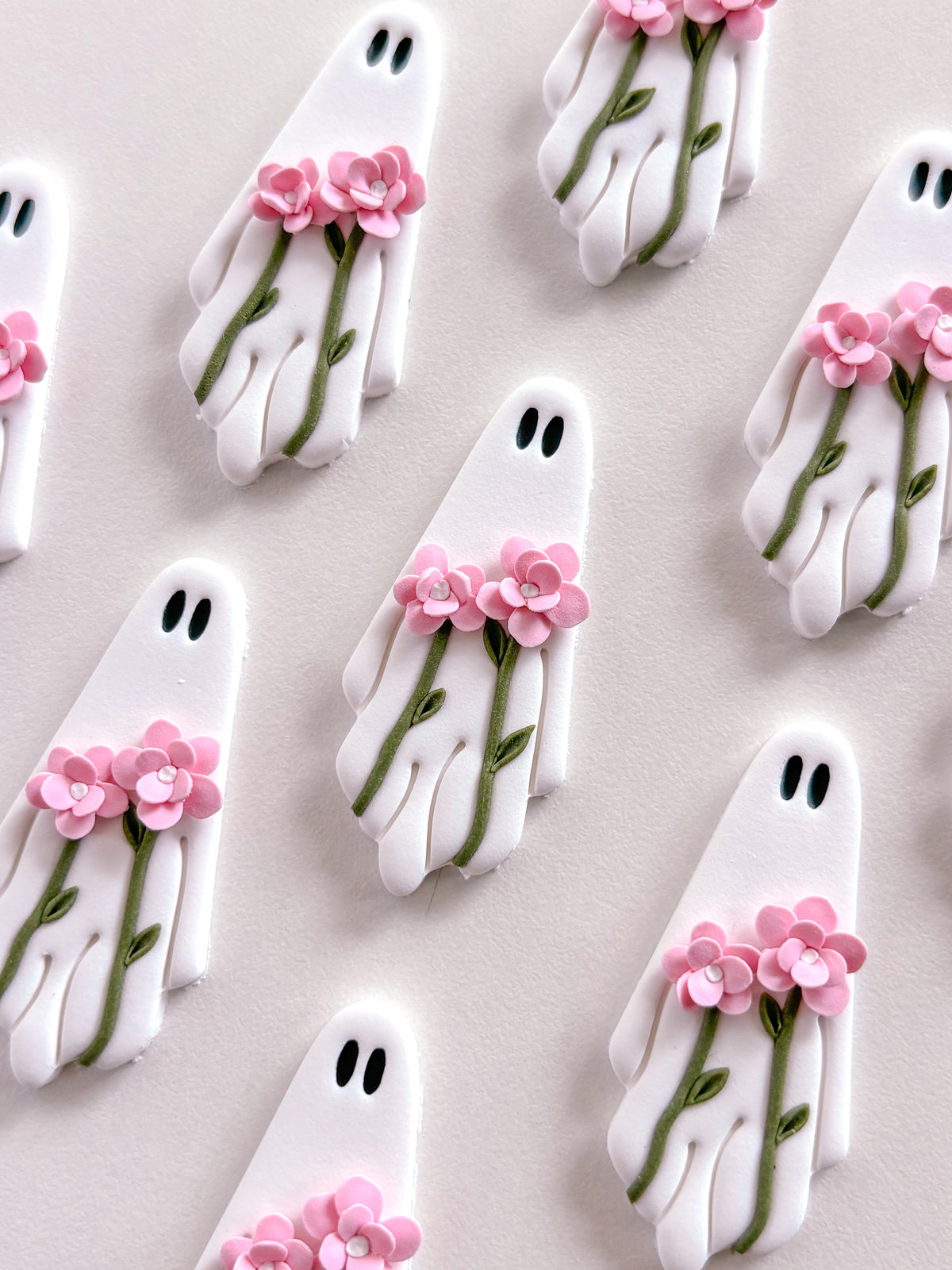 Floral Ghost Dangles