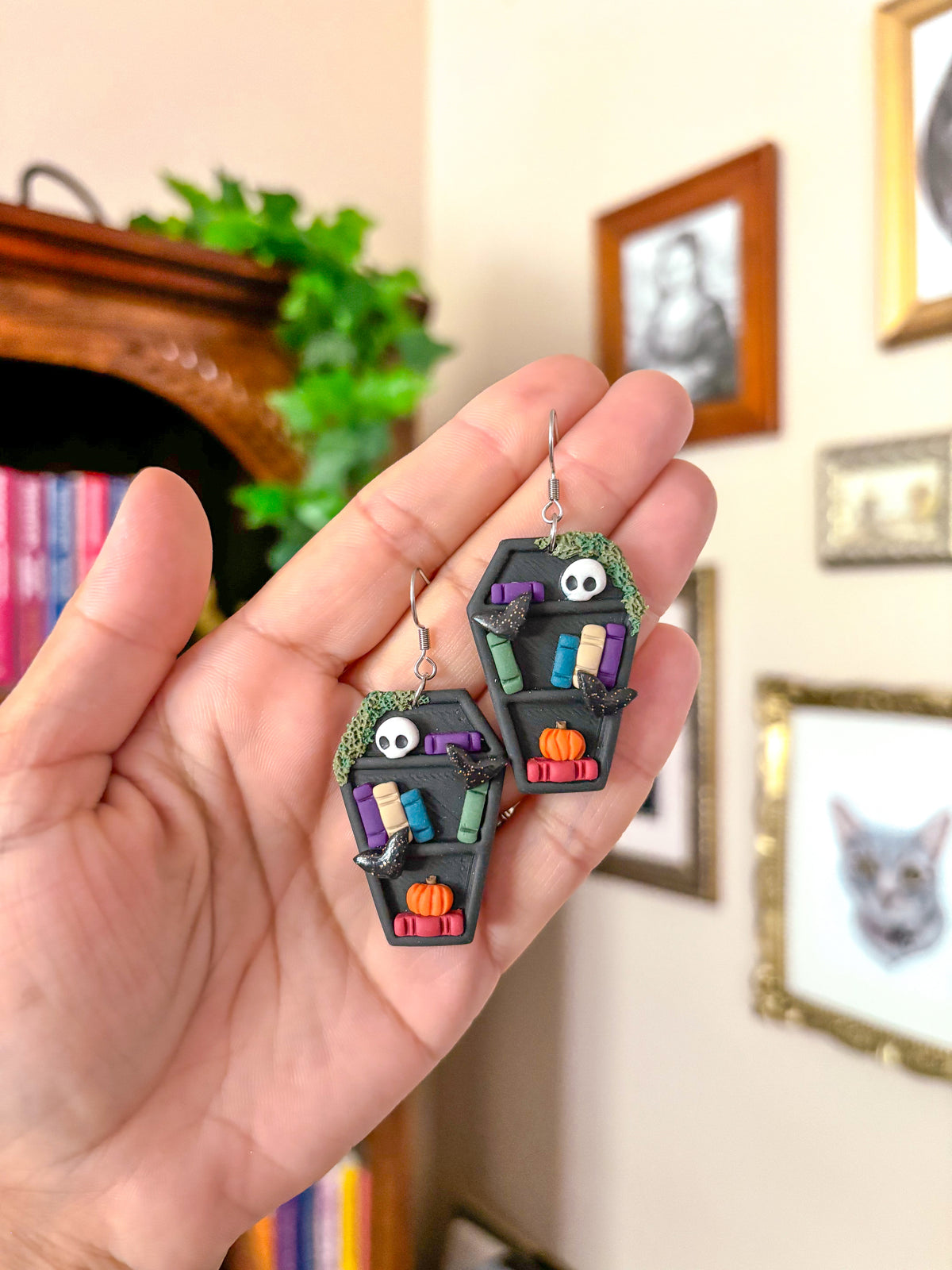Coffin Bookcase Dangles