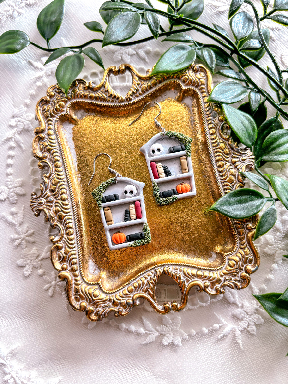 Tombstone Bookcase Dangles