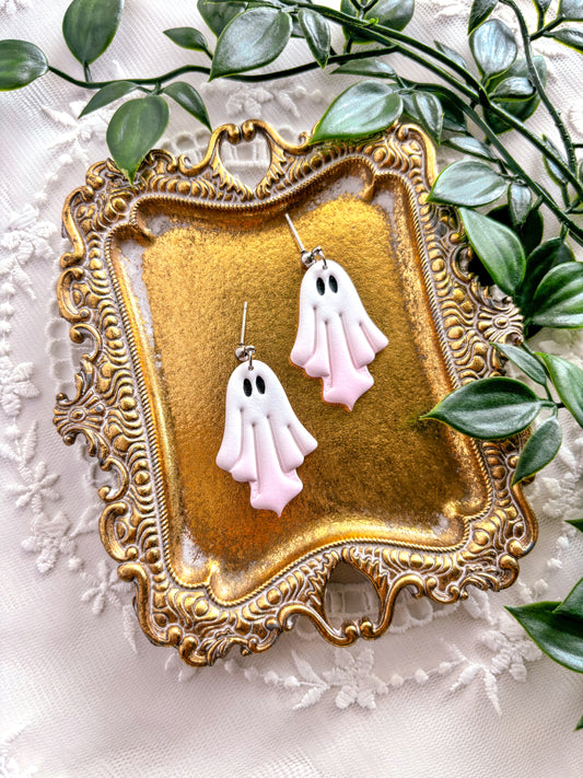 Pink Ombre Ghost Dangles