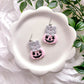 Pink Pumpkin Kitty Dangles