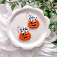 Dalmatian Pumpkin Dangles