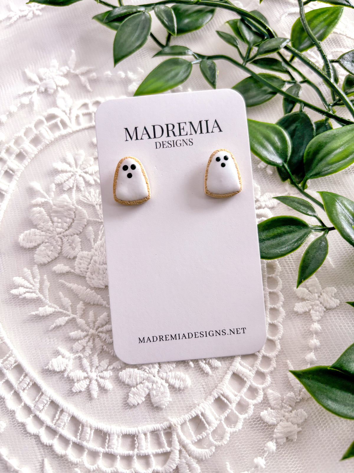 Ghost Sugar Cookies Studs