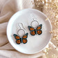 Orange Butterfly Dangles