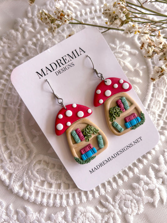 Mushroom Bookcase Dangles