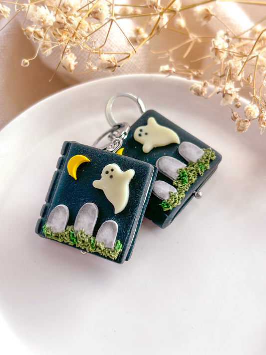 Graveyard Scene Book Dangles