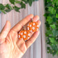 Floral Pumpkin Dangles