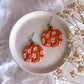 Floral Pumpkin Dangles