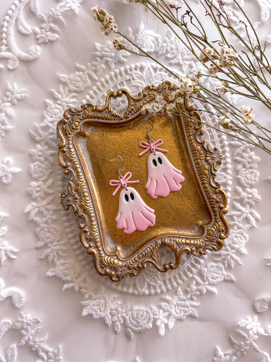 Pink Ombre Ghost Dangles