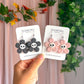 Skull Flower Power (BLACK) Dangles