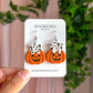 Dalmation in Pumpkin Dangles