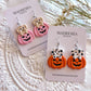 Dalmation in Pumpkin Dangles
