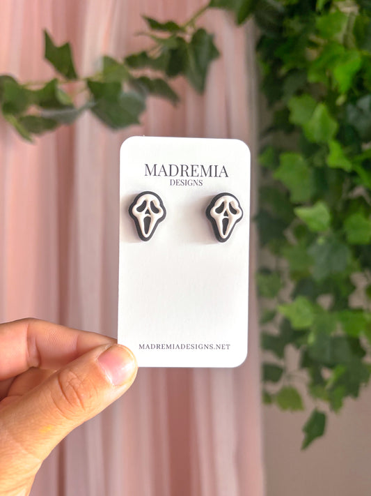 Scream for Halloween Studs
