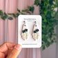 Floral Ghost Dangles