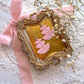 Glitter Pink Tree Dangles