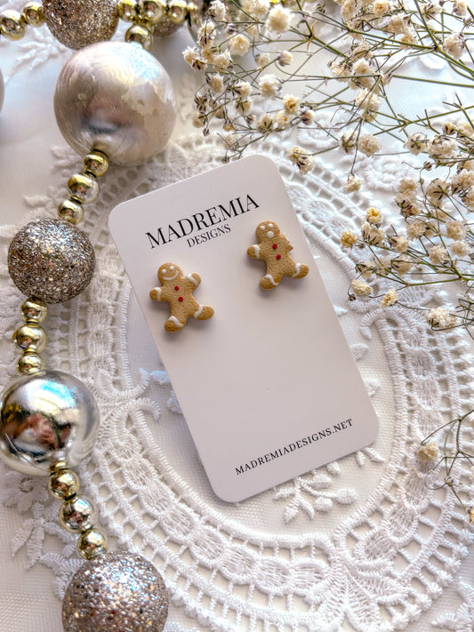 "Oh, no" Gingerbread man Studs