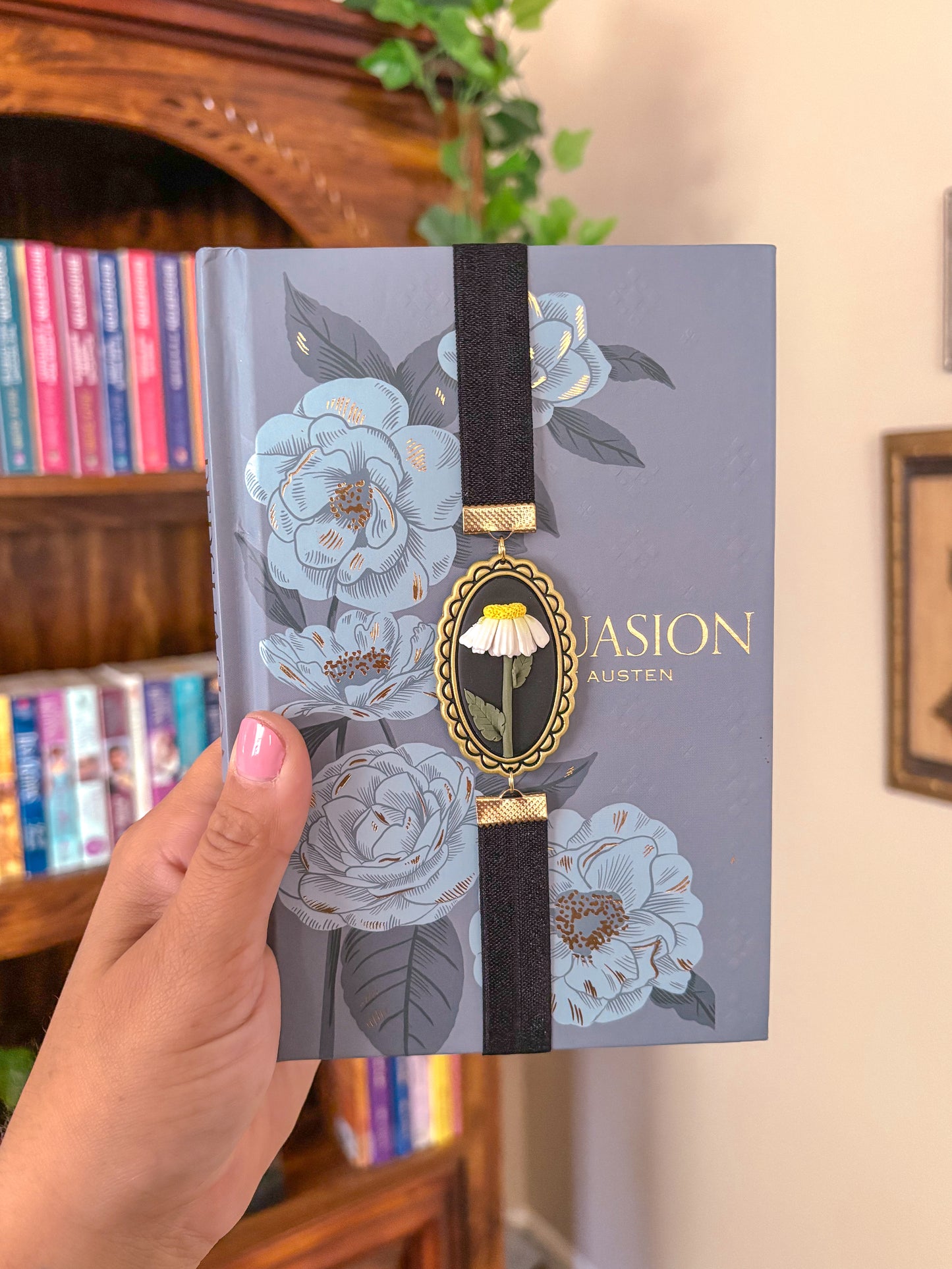 Framed Daisy Bookmark