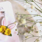 Yellow Floral Bunny Dangles